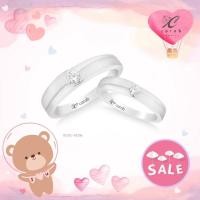 ราคา Carob Jewelry แหวนคู่ เพชรแท้ ตัวเรือน18K Gold ประดับเพชรเบลเยี่ยมแท้ มีใบรับประกัน Couple Diamond Ring รหัส R1395+R1396 (11052966452)