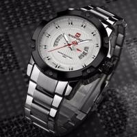 ราคา naviforce watch แท้ นาฬิกาข้อมือ สายแสตนเลส รุ่น NF9085-WHI กันน้ำได้ หน้าปัดขาว (293599842)