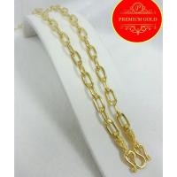 ราคา เครื่องประดับ สร้อยคอทอง สร้อยคอทองคำ เศษทองคำเยาวราช ลายโซ่ฝรั่ง น้ำหนัก5บาท (7100046786)