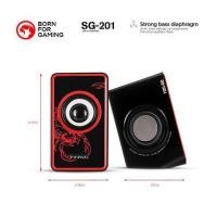 ราคา ลำโพง Marvo USB ลำโพงเซ็ต SG-201(แดง) (1524041016)