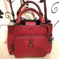 ราคา #Lyn #กระเป๋า #กระเป๋าสะพายข้าง #คล้องมือ #แบรนด์เนม #สีแดง #มือสอง #สภาพดี (2568024799)