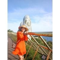 ราคา ชุดเดรสสีส้มสดใสมากๆ (13004852421)
