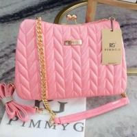 ราคา กระเป๋า PIMMY G ใบใหญ่ ทรงสวย มีสายสะพายให้ 2 แบบ (7429474802)