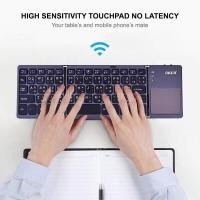 ราคา Oker BT-033 Keyboard Bluetooth (คีบอร์ดพับได้มี Touch Pad) ของแท้100% (23635957102)