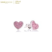 ราคา Louis Montini (Jewelry) Sterling Silver 925 Earrings ต่างหูเงินแท้ 92.5% ต่างหูผู้หญิง รูปหัวใจ LJER01 (8031278036)