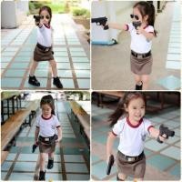 ราคา (AY)ชุดอาชีพเด็ก || ชุดลำลองตำรวจหญิง ชุดตำรวจเด็ก (1695404542)