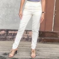 ราคา กางเกงผ้าฮานาโกะ ขาเดฟ สีขาว (2534471399)