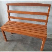 ราคา เก้าอี้ยาว ม้านั่งยาว มีพนักพิง* ไม้แท้ พร้อมทาสีเคลือบรักษาเนื้อไม้ (2675813525)