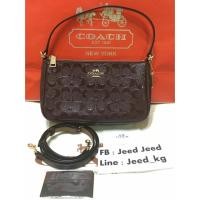 ราคา Used like new coach พอชหนังแก้วแท้% (458416167)