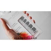 ราคา สติ๊กเกอร์ติดเล็บ Nail Polish ลายตาราง (1599776202)