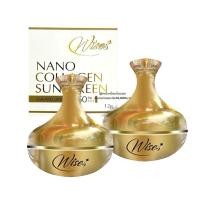 ราคา ส่งไว/ส่งฟรี กันแดดไวส์ นาโน Wise Nano collagen SPF50PA+++ กันแดดหน้าเนียน คุมมัน กันน้ำ กันเหงื่อ (12336298222)