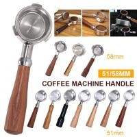 ราคา 51/58mm ก้านชงกาแฟ ด้ามชงกาแฟ หัวชงกาแฟ Bottomless Portafilter stainless 304 ด้ามชงกาแฟสเตนเลส (21358031085)