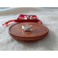 ราคา แหวนเงินแท้.วงกลมลายริ้ว (19337344259)