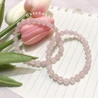 ราคา กำไลหินแท้ โรสควอตซ์(สีชมพูอ่อน)หินแห่งความรัก ขนาด6mm (4464472792)