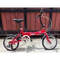 ราคา จักรยานพับ fiat ของแท้มือ 2 สีแดง ล้อ 16 เกียร์ 6 สปีด (14490068542)