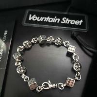 ราคา สร้อยข้อมือโครมฮาร์ท Chrome hearts Chains ลายลูกเต๋า (10829110325)