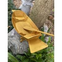 ราคา เรือไม้สักจำลอง สีทองคำ ขนาดยาวประมาณ 40cm (11910940417)