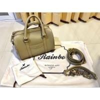 ราคา Rainbo bag กระเป๋าทรง speedy หนังแท้ มือสอง สภาพดี (5774814034)