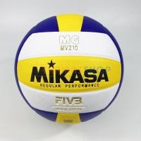 ราคา (ของแท้ 100%) วอลเลย์บอล Mikasa MV210 ลูกวอลเลย์บอล Size 5 หนังอัด PU ของแท้ มี มอก. (23722238218)