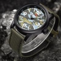 ราคา naviforce watch แท้ นาฬิกาข้อมือระบบควอตซ์ สายผ้าไนล่อน รุ่น NF9080-BGN สีเขียวทหาร (293599772)