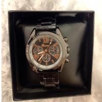 ราคา Genava สีดำ หน้าปัดอะไหล่ทองโรสโกล (3254515915)