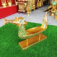 ราคา เรือหงส์ เรือสุพรรณหงส์เล็ก ทำจากไม้ ปิดทอง ตกแต่งสวย สง่างาม (มี 2 ขนาดให้เลือก) (12260125821)