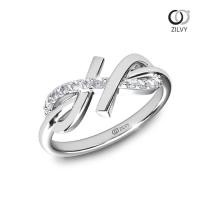 ราคา Zilvy - แหวนหญิงเพชรน้ำร้อย 0.10 กะรัต (GR1038) (9131098929)