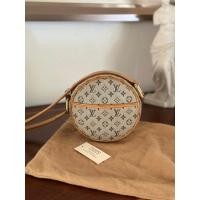 ราคา used LOUIS VUITTON Jeanne PM Blue Mini Lin Canvas Round Dc01 (21095169618)