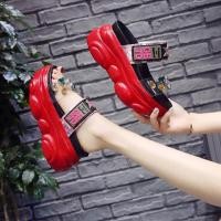 ราคา รองเท้าส้นตึกแฟชั่นเกาหลี (5409799751)