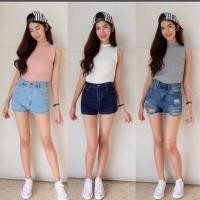 ราคา เสื้อแฟชั่นคอเต๋าแขนกุด เนื้อผ้าแมงโก้ เนื้อผ้าสวย (50993754)