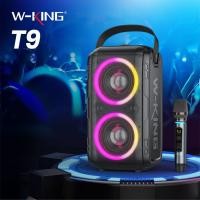 ราคา ลำโพงบลูทูธ LED กำลังขับ 80W W-king T9 Bluetooth Speaker เบสแน่นพร้อมไมค์ลอยและรีโมทร้องเพลงได้ทุกที่ (24366582051)