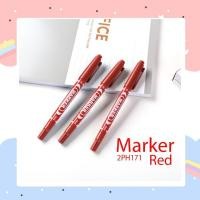 ราคา ปากกา 2หัว เขียนแผ่นCD ซองพลาสติก Marker ปากกาเขียนถุงไปรษณีย์ สีแดง ✅พร้อมส่ง✅ (8413346708)