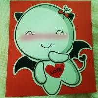ราคา 555 PaperPlus กระดาษจดหมาย เดวิล Devil love พร้อมซอง สีแดง (9783467776)