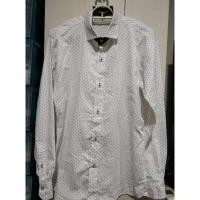 ราคา เสื้อเชิ้ต แขนยาว #มือสอง สีขาว ลายจุด ไซส์ M ยี่ห้อ Awesome (6160424791)