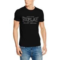 ราคา 2022 new Style Replay Logo gildan men tshirt Hort Leeve Cool Sport Mens cotton Basic gildan T-Shirt Harajuku style overs (20723415507)