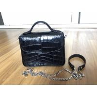 ราคา กระเป๋าหนังจระเข้แท้ 100% สีดำ (หนังส่วนเรียบท้อง) (8301063717)