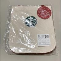 ราคา กระเป๋าผ้า Starbucks ของใหม่ (สีขาว ขอบด้านข้างและหูหิ้วสีแดง) Christmas collection tote bag (7626280629)