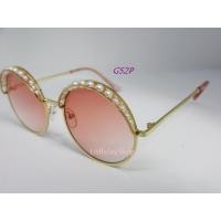 ราคา แว่นตา GAMT Round Sunglasses Pearl Mosaic - Pink กรอบทองประดับมุก เลนส์ไล่ระดับสีชมพู ของแท้ (1325428895)