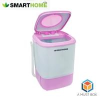 ราคา SMARTHOME เครื่องซักผ้ามินิกึ่งอัตโนมัติ 4.0 Kg. รุ่น SM-MW2502P (3877992291)