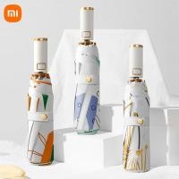 ราคา 2022 New Xiaomi UV Automatic Folding Strong Umbrella Rain Wind Resistant Trip Sun Reverse Umbrellas Folding Umbrella (21361044213)