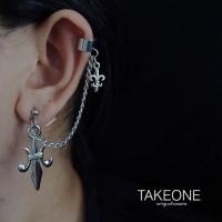 ราคา Handmade ⛓ต่างหูโซ่ (เจาะ 1 รู ข้างบนหนีบ) (373450557)