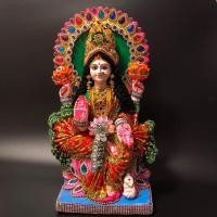 ราคา พระแม่ลักษมี งานนำเข้าจากอินเดีย สูง 40 ซม แต่งองค์ (17781293513)