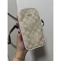 Coach C4213 North/South Zip Crossbody In Colorblock Signature Canvas กระเป๋าสะพายข้าง
