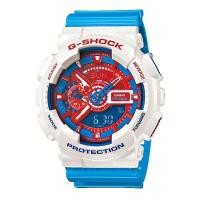 ราคา Casio G-Shock นาฬิกาข้อมือผู้ชาย สายเรซิ่น รุ่น GA-110AC-7A - สีขาว/ฟ้า (404161345)