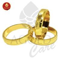 ราคา AGOLDCARE แหวนทองคำ ลายเหลี่ยมรุ้ง หนักครึ่งสลึง (1.895 กรัม) ทองคำแท้ 96.5% (3746983540)
