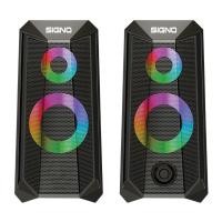ราคา ลำโพงคอมพิวเตอร์ ไฟ LED SIGNO รุ่น ZAGGER SP-613 Gaming Speaker (24807241999)
