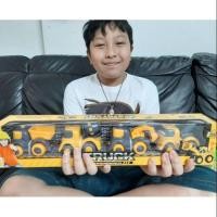 ราคา รถแมคโครเซ็ท 4คัน 4แบบ รถแมคโคร รถบรรทุก รถลาก รถโม่ปูน คุ้ม (6834943435)