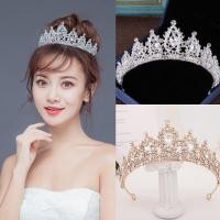 ราคา [พร้อมส่งในไทย] มงกุฎเจ้าสาว เจ้าหญิง มงกุฎเทียร่า คาดศีรษะ ประดับเพชร สำหรับงานแต่งงาน (23919318722)