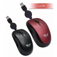 ราคา MD-tech LX-19 เมาส์ ขนาดเล็ก เก็บสายได้ Optical USB Mouse Mini 1600 DPI มีขนาดเล็กกะทัดรัดเหมาะมือ (8614073749)
