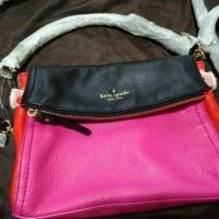 ราคา กระเป๋าหนัง​ KATE SPADE ของแท้ มือ​ 1 สีชมพูสด (76673950)